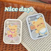 Estuche para lentes de contacto de colores con diseño de oso de Blue Apron